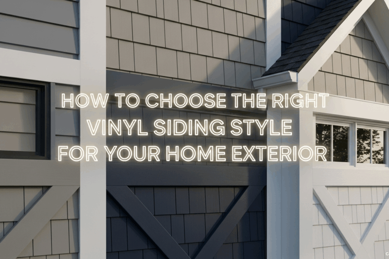 How to Choose the Right Vinyl Siding Style for Your Home Exterior