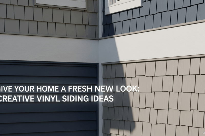 Give Your Home a Fresh New Look: Creative Vinyl Siding Ideas