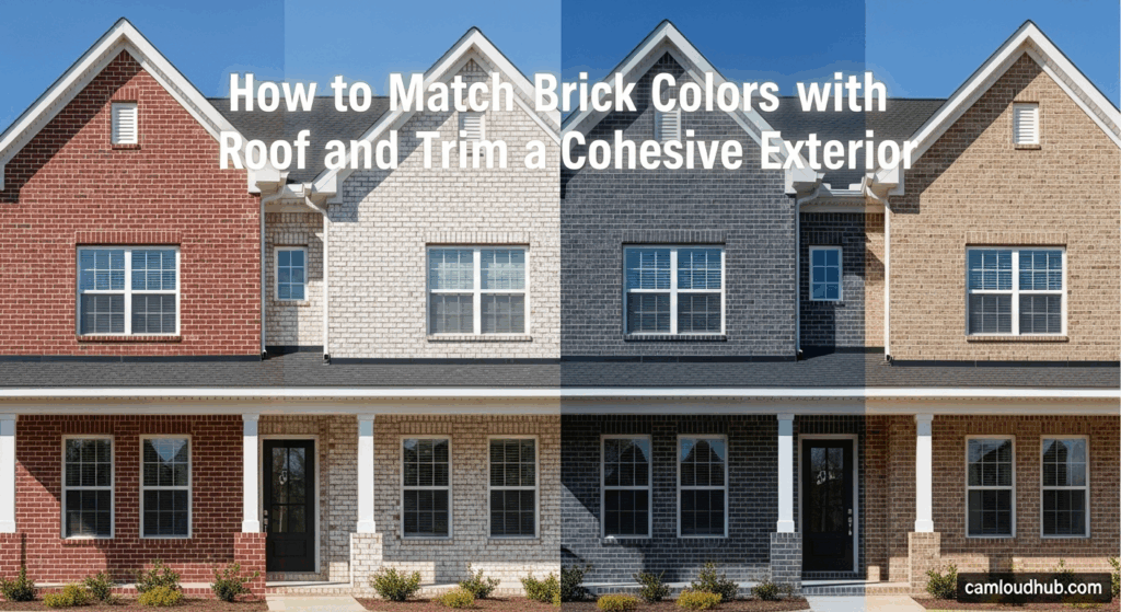 How to Match Brick Colors with Roof and Trim for a Cohesive Exterior