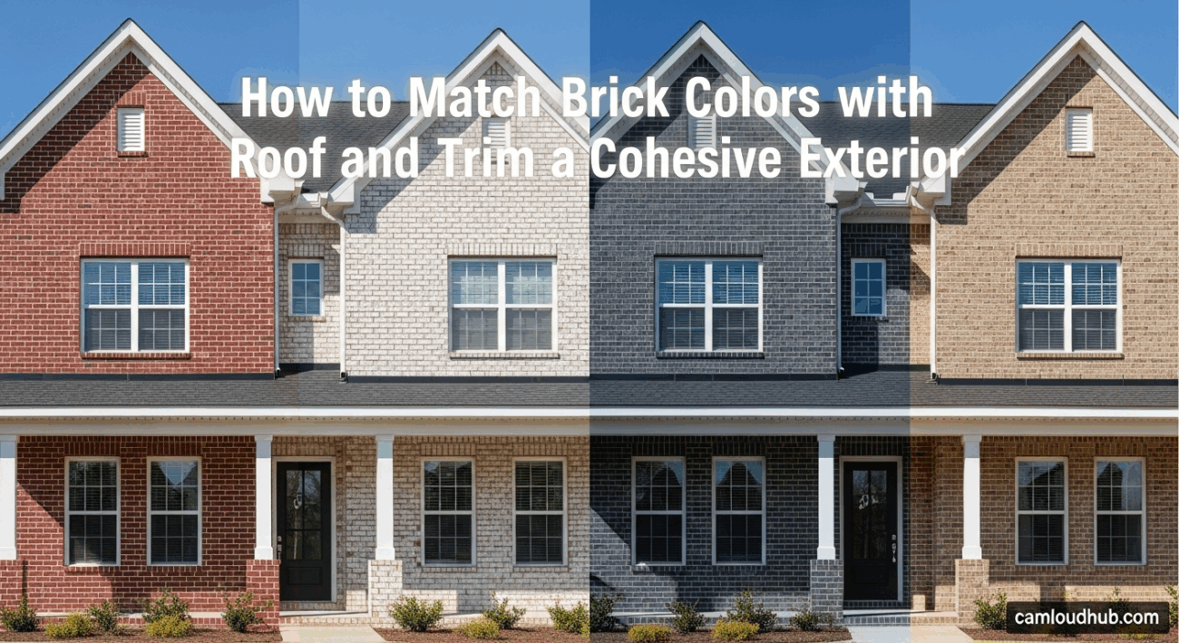 How to Match Brick Colors with Roof and Trim for a Cohesive Exterior