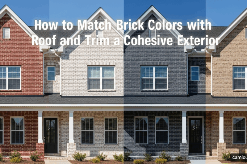 How to Match Brick Colors with Roof and Trim for a Cohesive Exterior