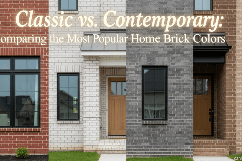 Classic vs. Contemporary: Comparing the Most Popular Home Brick Colors