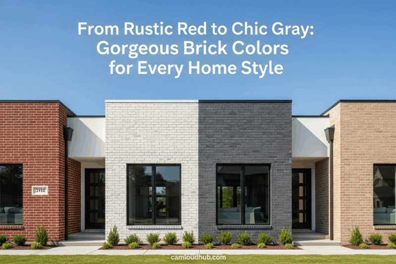 From Rustic Red to Chic Gray: Gorgeous Brick Colors for Every Home Style