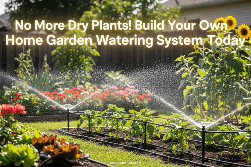 No More Dry Plants! Build Your Own Home Garden Watering System Today