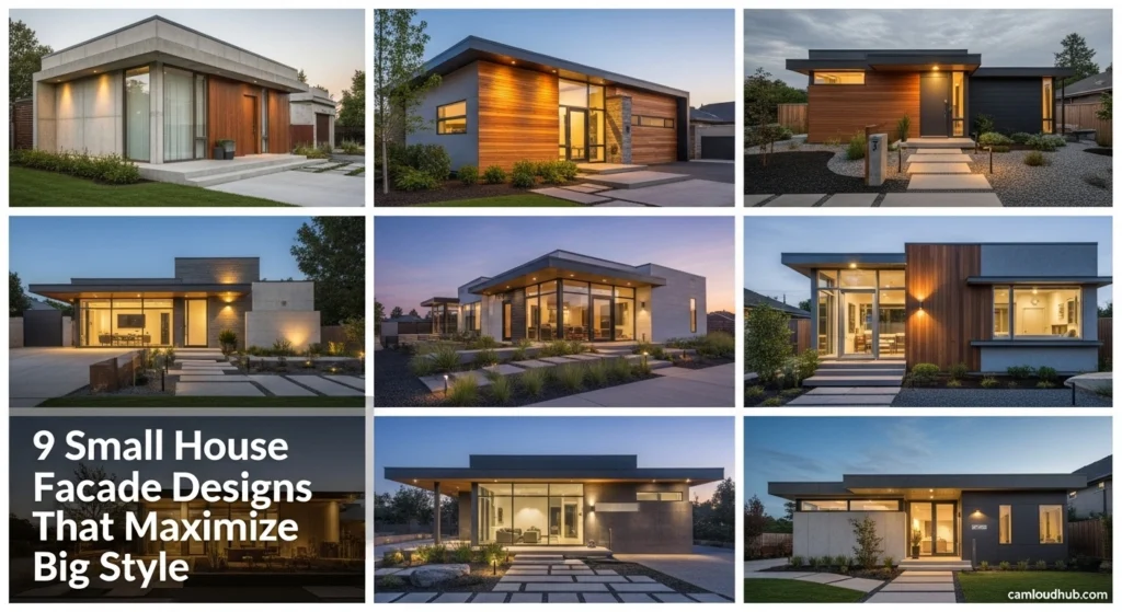 9 Small House Facade Designs That Maximize Big Style