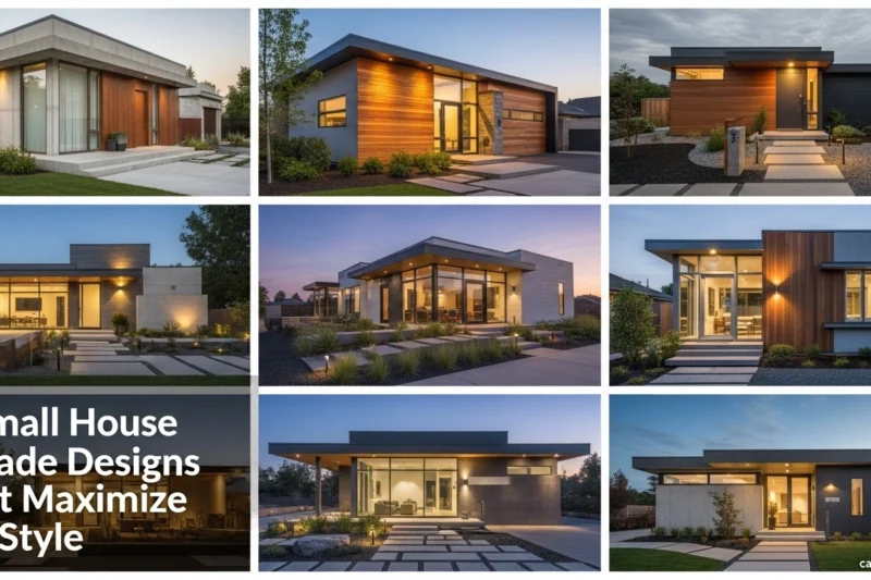 9 Small House Facade Designs That Maximize Big Style