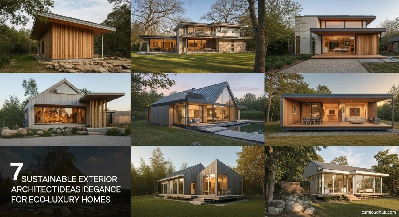 7 Sustainable Exterior Architecture Ideas for Eco-Luxury Homes