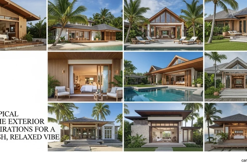 9 Tropical Home Exterior Inspirations for a Fresh, Relaxed Vibe