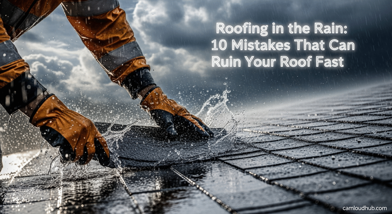 Roofing in the Rain: 10 Mistakes That Can Ruin Your Roof Fast