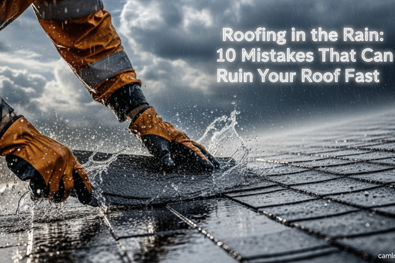 Roofing in the Rain: 10 Mistakes That Can Ruin Your Roof Fast