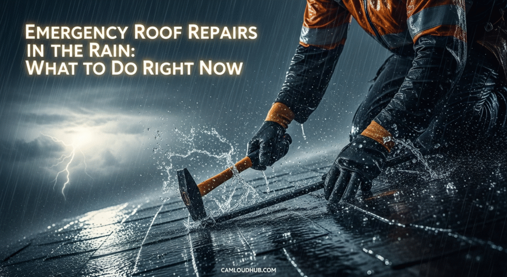 Emergency Roof Repairs in the Rain: What to Do Right Now