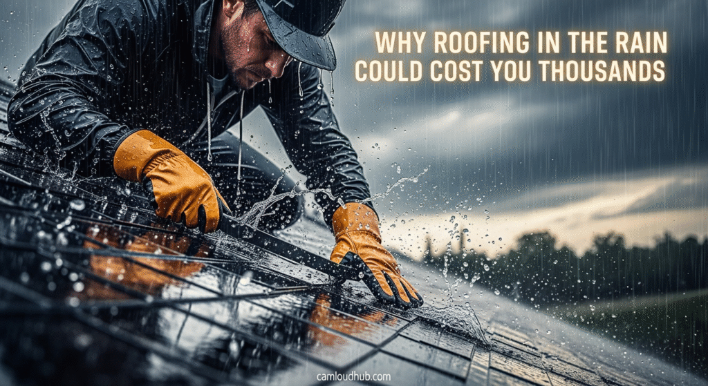 Why Roofing in the Rain Could Cost You Thousands