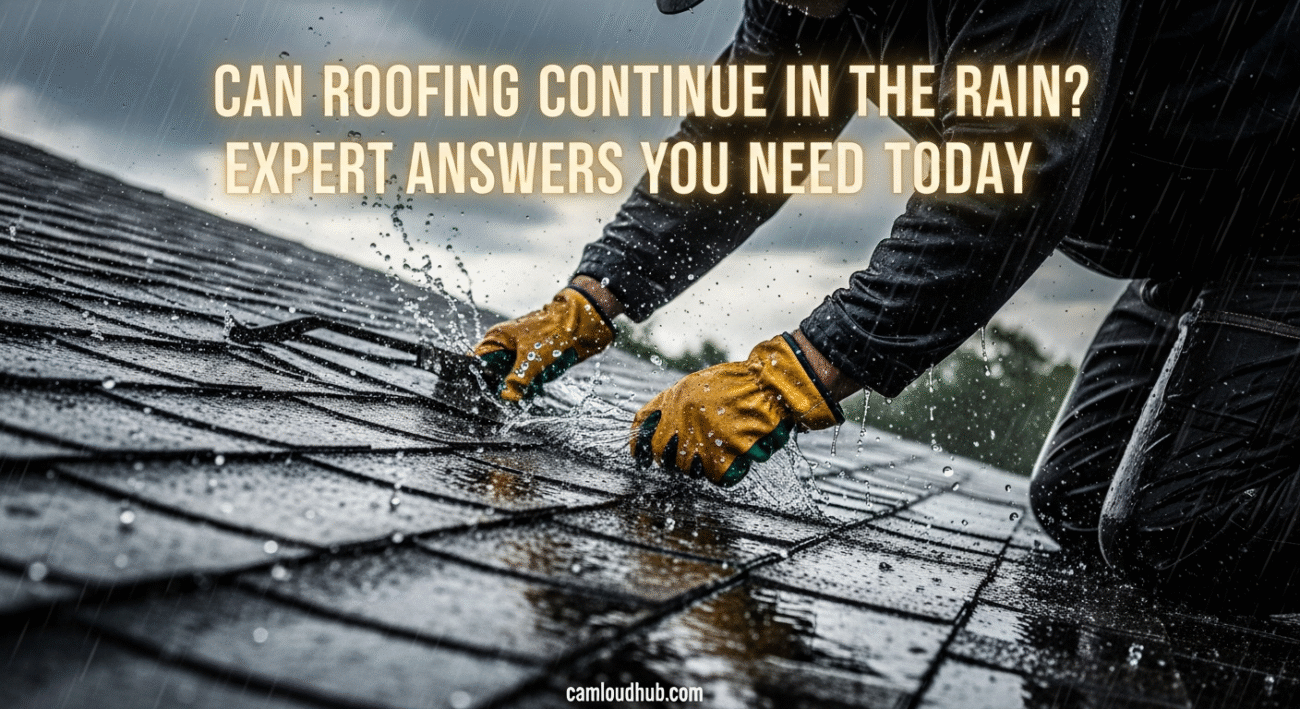 Can Roofing Continue in the Rain? Expert Answers You Need Today