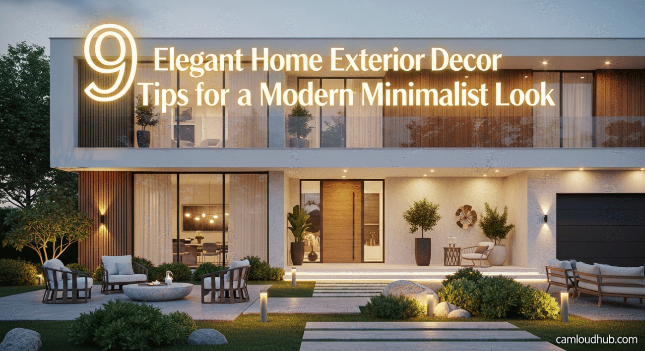 9 Elegant Home Exterior Decor Tips for a Modern Minimalist Look
