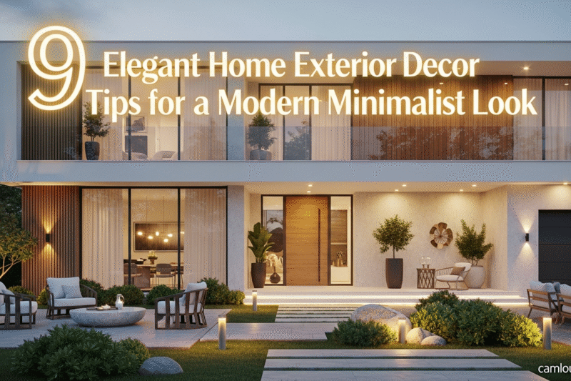 9 Elegant Home Exterior Decor Tips for a Modern Minimalist Look