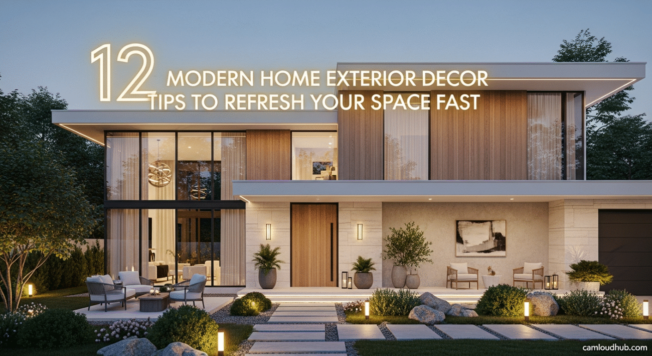 12 Modern Home Exterior Decor Tips to Refresh Your Space Fast
