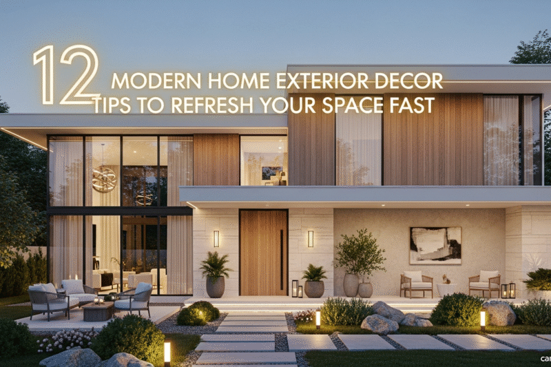 12 Modern Home Exterior Decor Tips to Refresh Your Space Fast