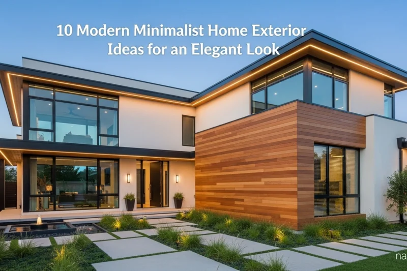 10 Modern Minimalist Home Exterior Design Ideas for an Elegant Look