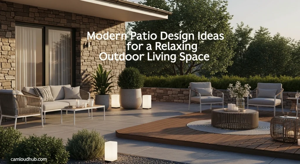 Modern Patio Design Ideas for a Relaxing Outdoor Living Space
