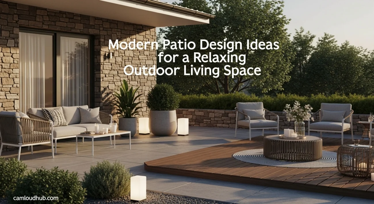Modern Patio Design Ideas for a Relaxing Outdoor Living Space