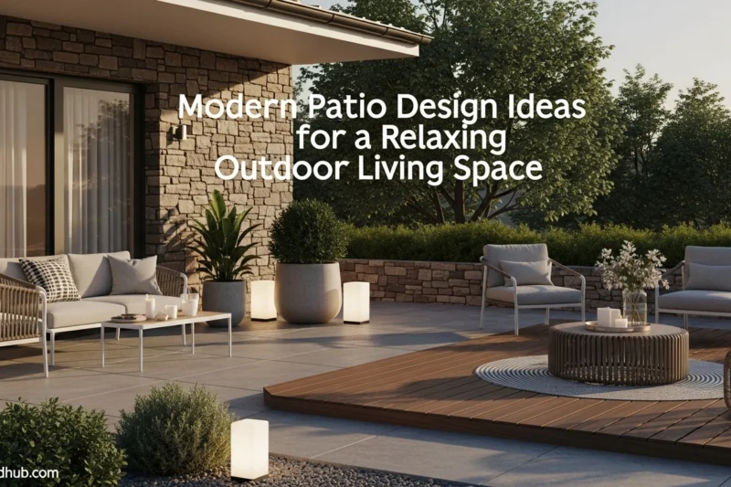 Modern Patio Design Ideas for a Relaxing Outdoor Living Space
