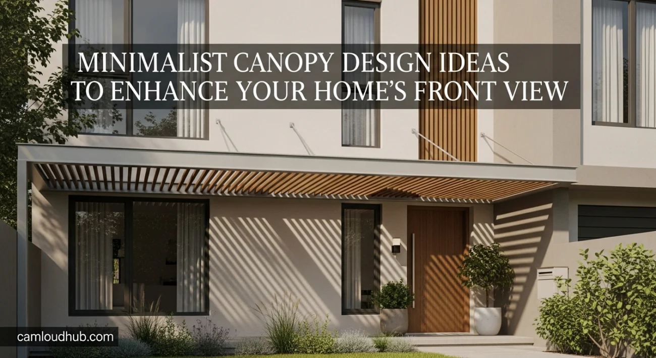 Minimalist Canopy Design Ideas to Enhance Your Home’s Front View