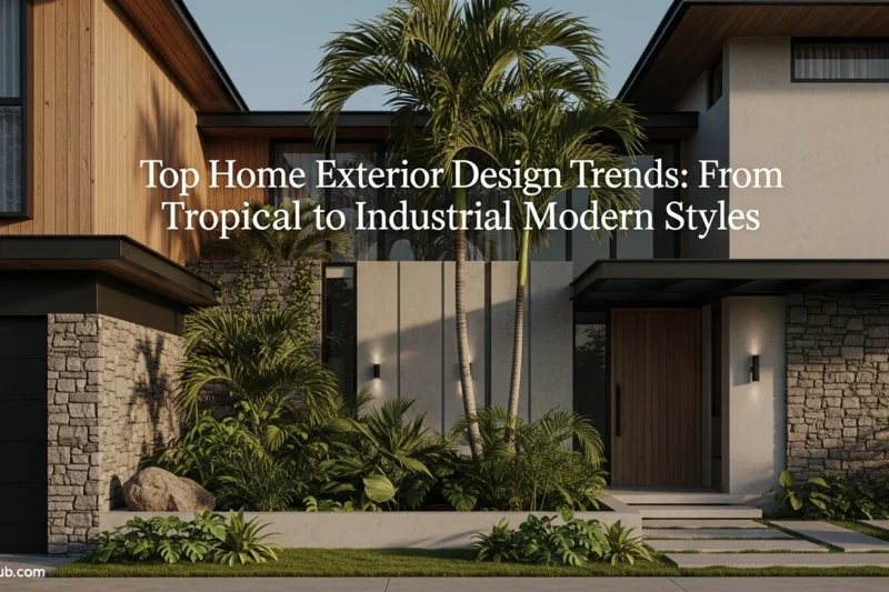 Top Home Exterior Design Trends: From Tropical to Industrial Modern Styles