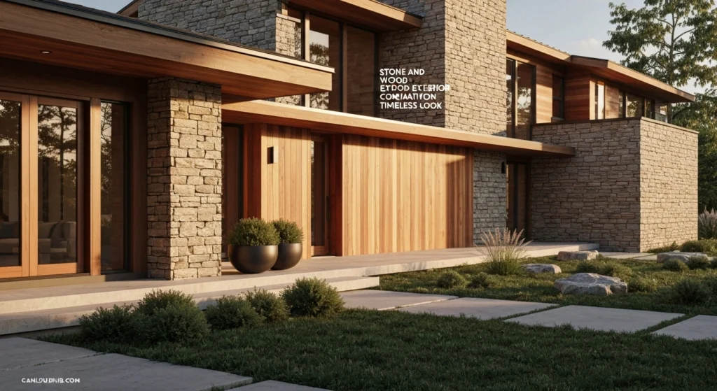 Stone and Wood Exterior Combinations for a Timeless Look