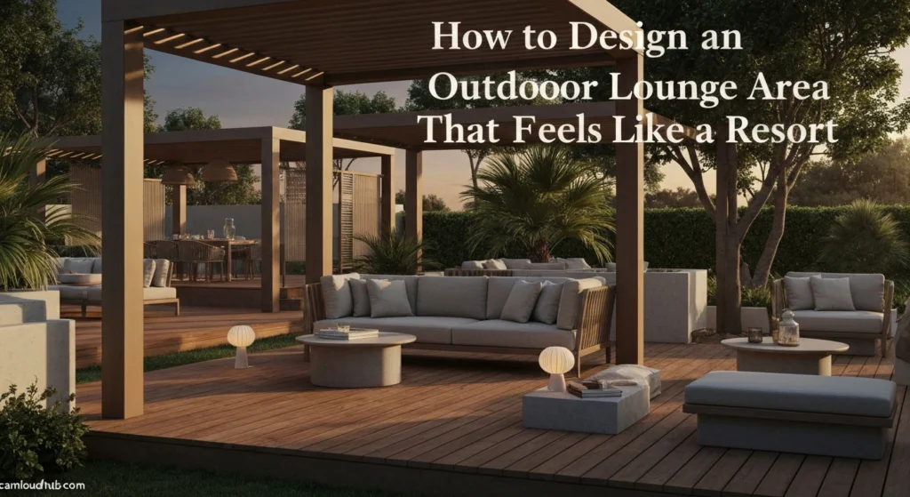 How to Design an Outdoor Lounge Area That Feels Like a Resort
