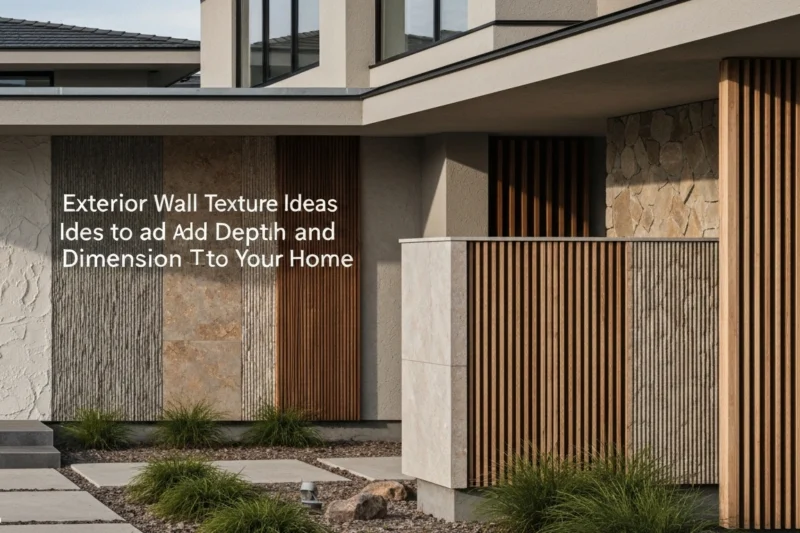 Exterior Wall Texture Ideas to Add Depth and Dimension to Your Home