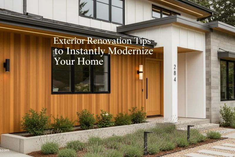 Exterior Renovation Tips to Instantly Modernize Your Home