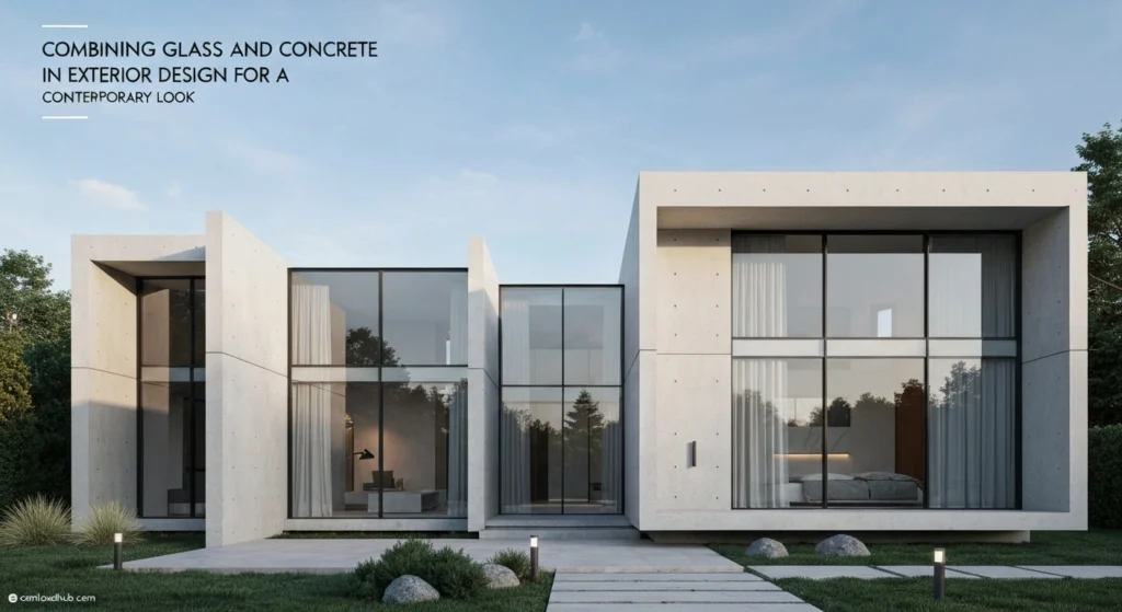 Combining Glass and Concrete in Exterior Design for a Contemporary Look