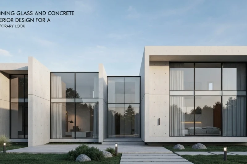 Combining Glass and Concrete in Exterior Design for a Contemporary Look