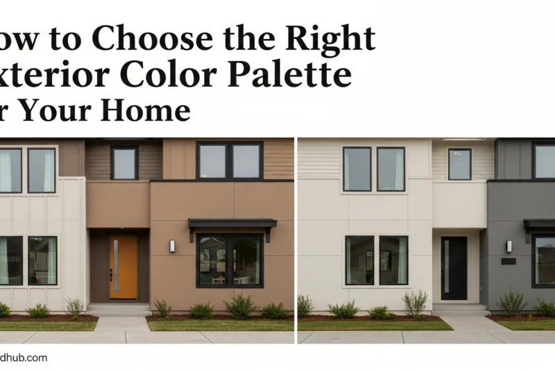 How to Choose the Right Exterior Color Palette for Your Home: Modern 2025