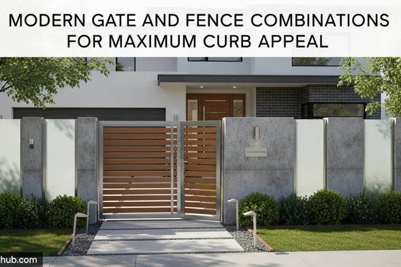 Modern Gate and Fence Combinations for Maximum Curb Appeal