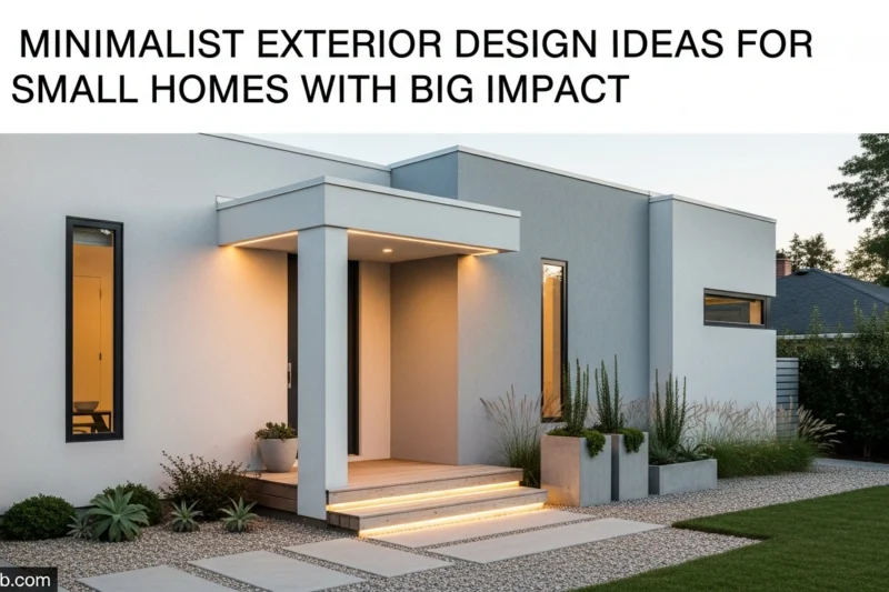 Minimalist Exterior Design Ideas for Small Homes with Big Impact