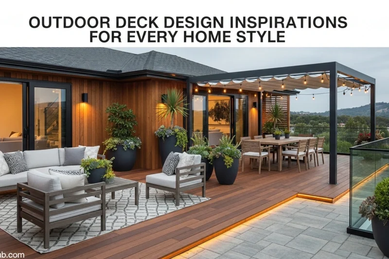 Outdoor Deck Design Inspirations for Every Home Style : Modern Trend 2025