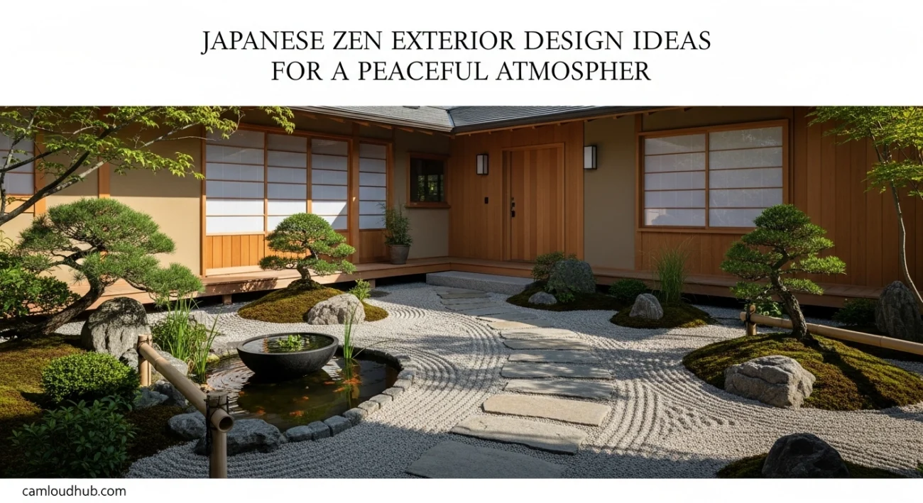 Japanese Zen Exterior Design Ideas for a Peaceful Atmosphere
