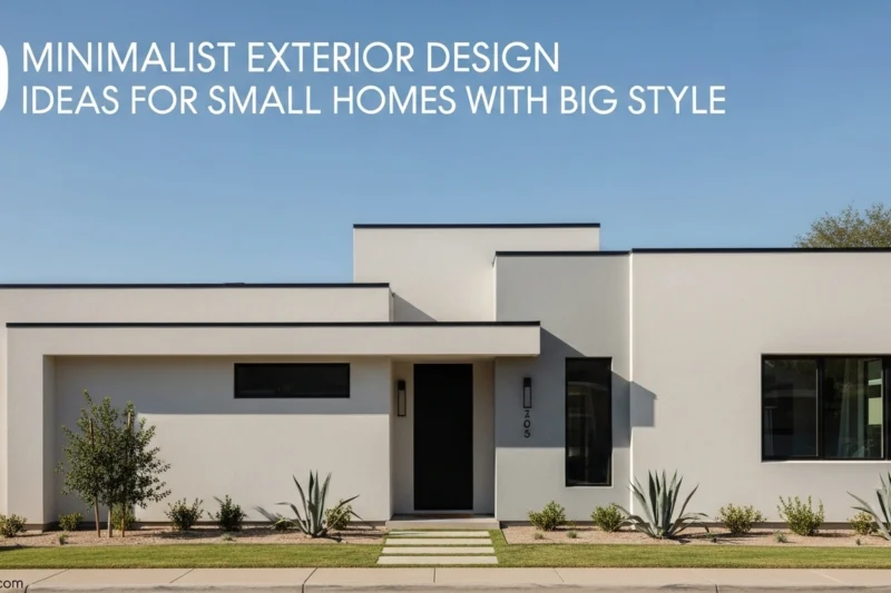 10 Minimalist Exterior Design Ideas for Small Homes with Big Style
