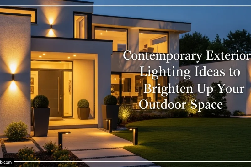 Contemporary Exterior Lighting Ideas to Brighten Up Your Outdoor Space