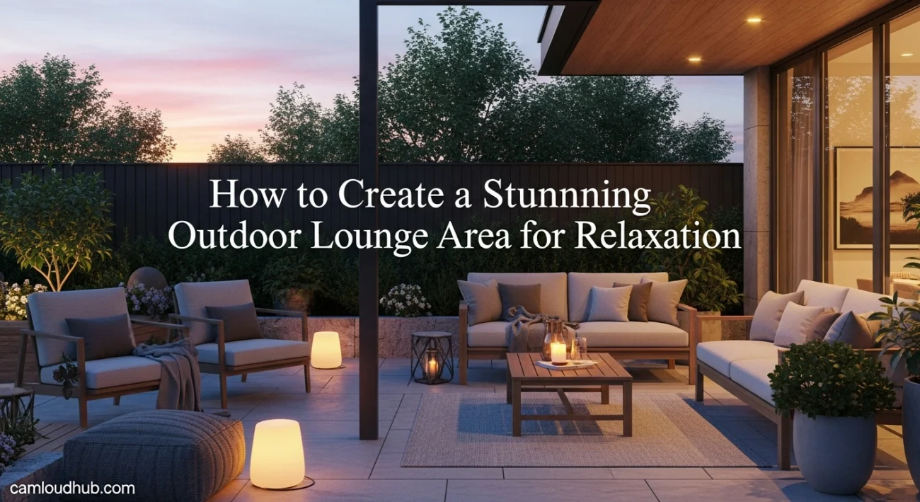 How to Create a Stunning Outdoor Lounge Area for Relaxation