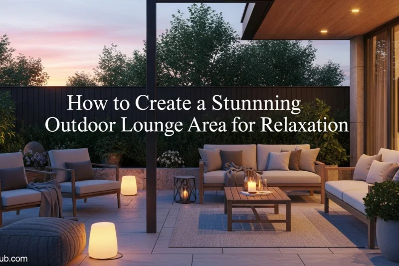 How to Create a Stunning Outdoor Lounge Area for Relaxation
