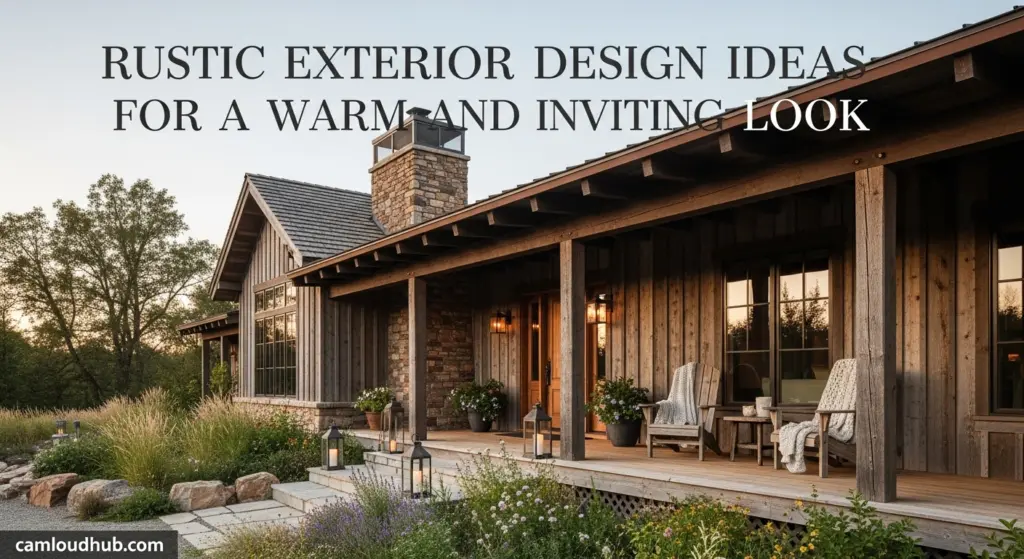 Rustic Exterior Design Ideas for a Warm and Inviting Look