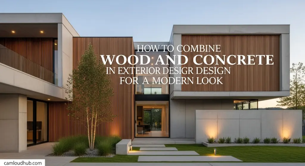 How to Combine Wood and Concrete in Exterior Design for a Modern Look 7 How to Combine Wood and Concrete in Exterior Design for a Modern Look