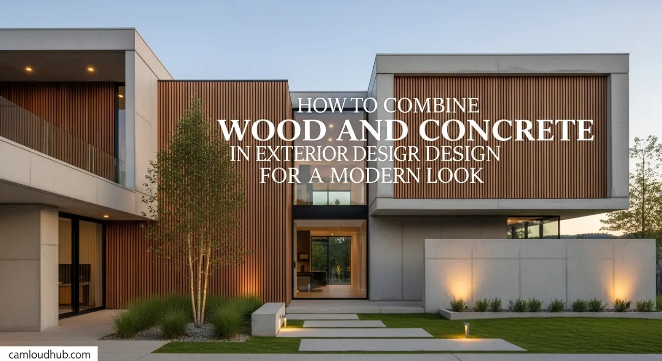 How to Combine Wood and Concrete in Exterior Design for a Modern Look