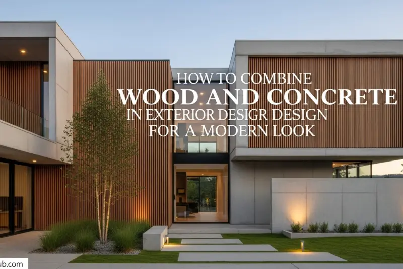 How to Combine Wood and Concrete in Exterior Design for a Modern Look