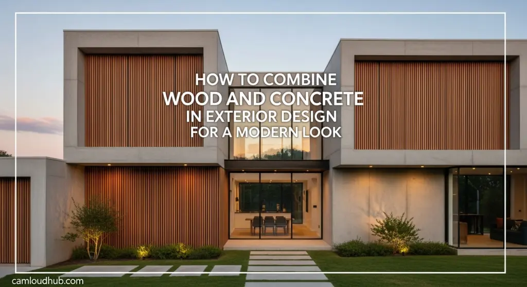 How to Combine Wood and Concrete in Exterior Design for a Modern Look 6 How to Combine Wood and Concrete in Exterior Design for a Modern Look
