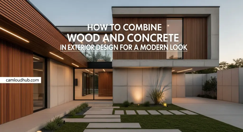 How to Combine Wood and Concrete in Exterior Design for a Modern Look