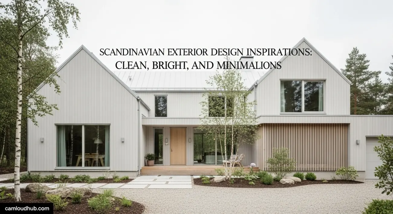 Scandinavian Exterior Design Inspirations: Clean, Bright, and Minimalist