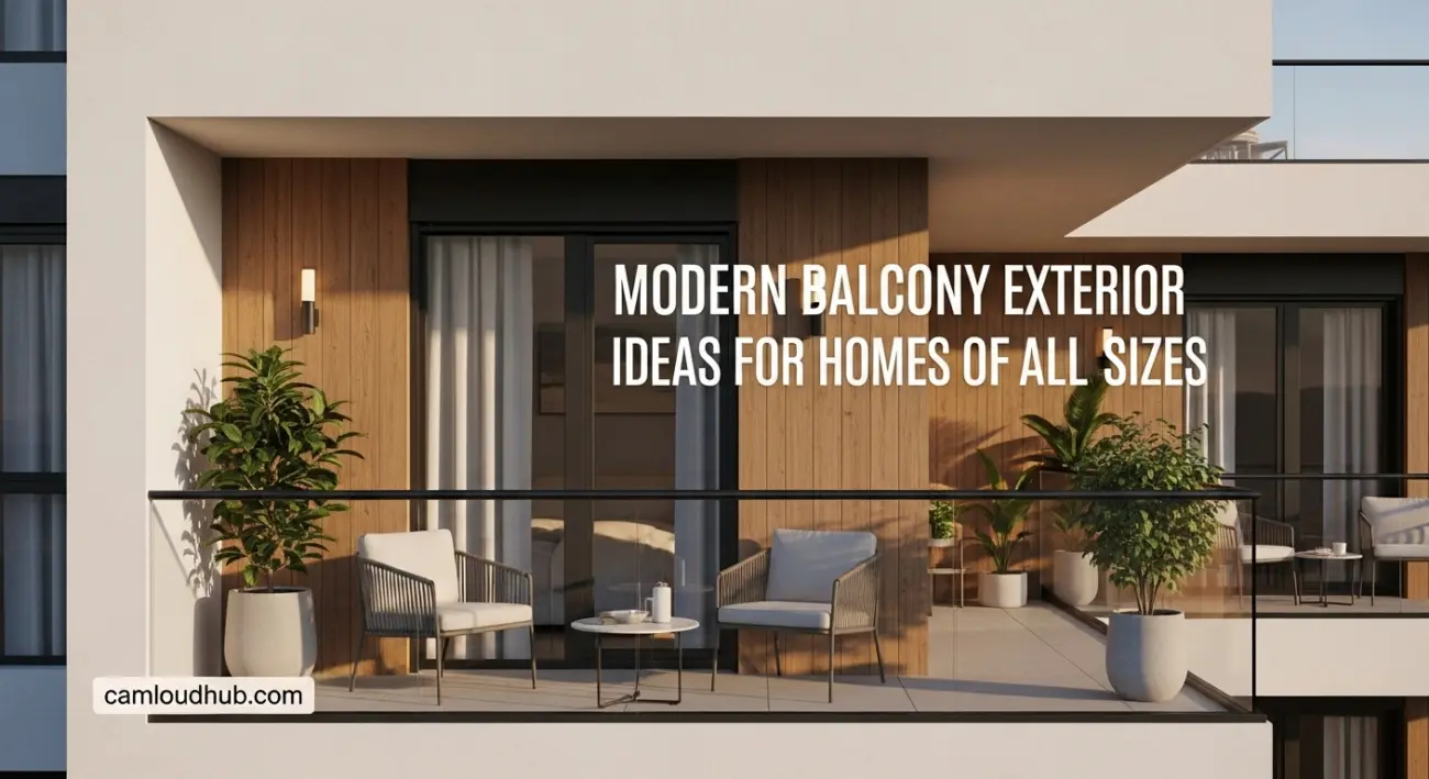Modern Balcony Exterior Ideas for Homes of All Sizes